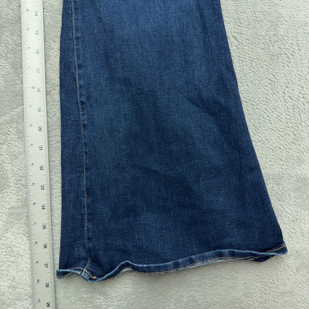 American Eagle Jeans Womens 18 Short Blue Super High-Rise Flare Stretch Denim - Picture 6 of 8
